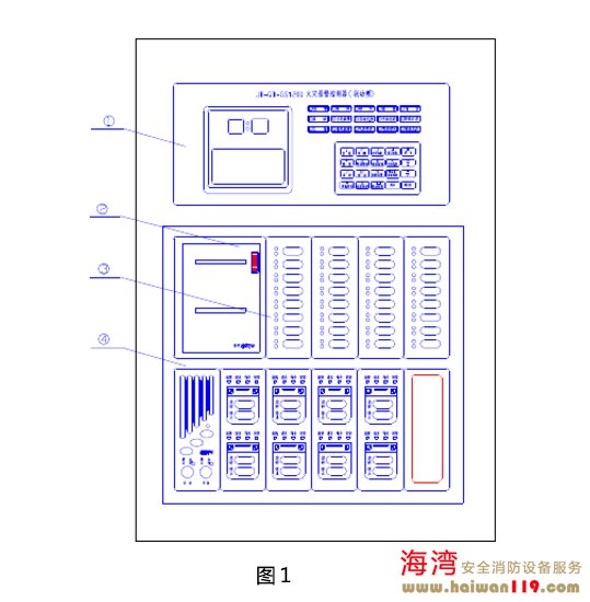 海灣JB-QB-GST200火災報警控制器（聯動型）面板說